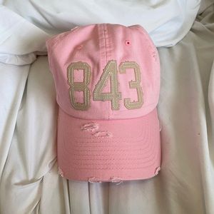 pink 843 baseball cap